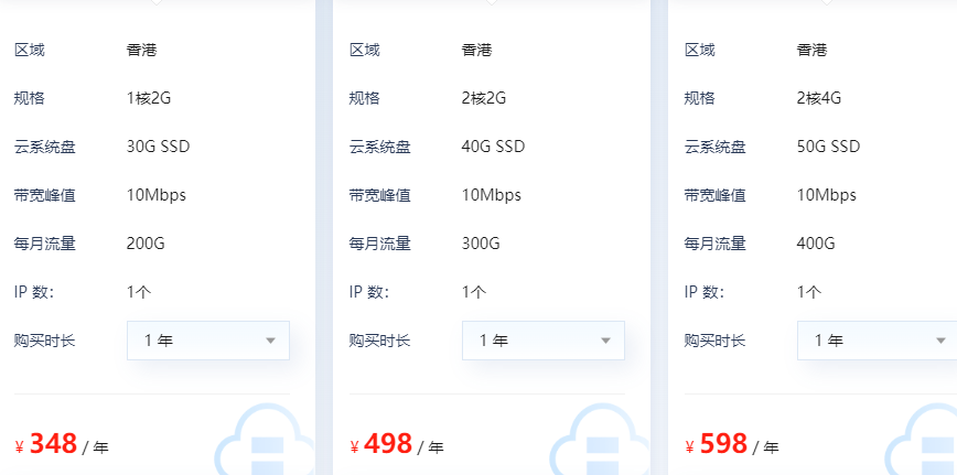 香港轻量云服务器价格需要多少钱